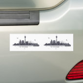 Düsseldorf City Skyline Bumpersticker (Op auto)