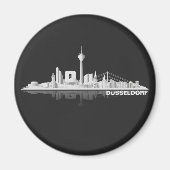 Düsseldorf City Skyline Kühlschrankmagnet / Magnet (Voorkant)