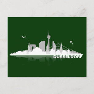 Düsseldorf City Skyline Postkarte / Karte Briefkaart