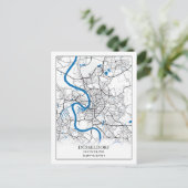 Dusseldorf Deutschland City Map Eenvoudig reizen Briefkaart (Staand voorkant)