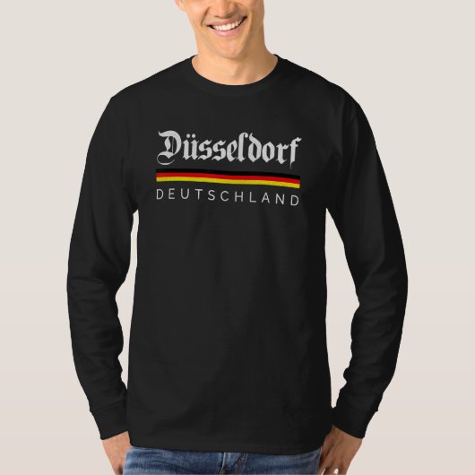 Dusseldorf Dialect Rhine Westphalia Germany Souven T-shirt (Voorkant)