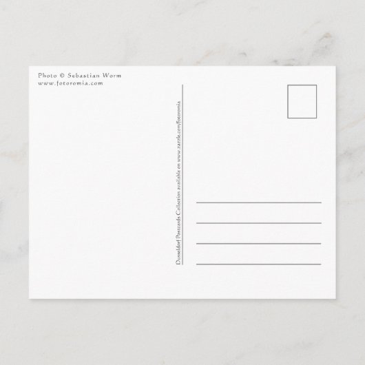 Dusseldorf Duitsland Briefkaart (Achterkant)