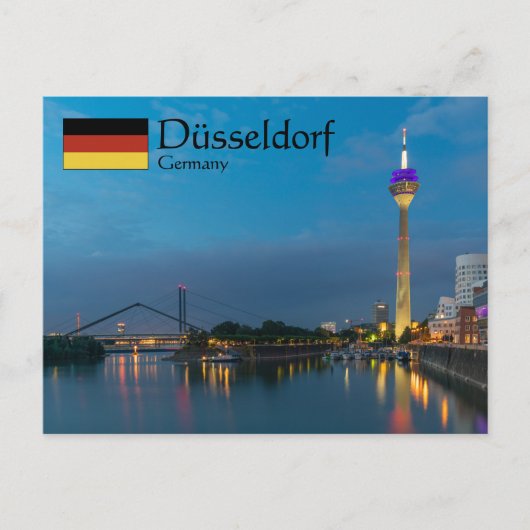 Dusseldorf Duitsland Briefkaart (Voorkant)