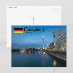 Dusseldorf Duitsland Briefkaart