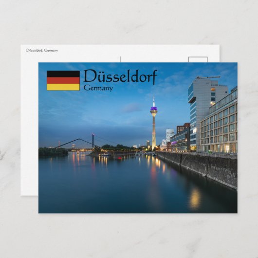 Dusseldorf Duitsland Briefkaart (Voorkant / Achterkant)