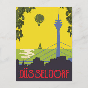 Düsseldorf, Duitsland Briefkaart