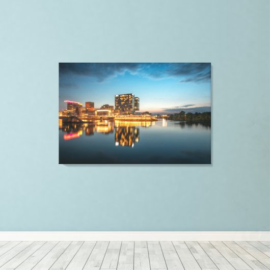 Dusseldorf Duitsland Canvas Afdruk (Insitu (Houten vloer))