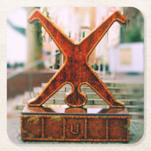 Dusseldorf, Duitsland Cartwheel Symbol - Onderzett Kartonnen Onderzetters