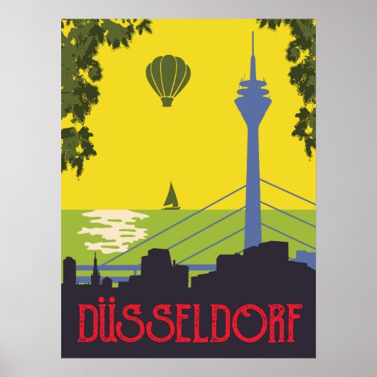 Dusseldorf, Duitsland Poster (Voorkant)