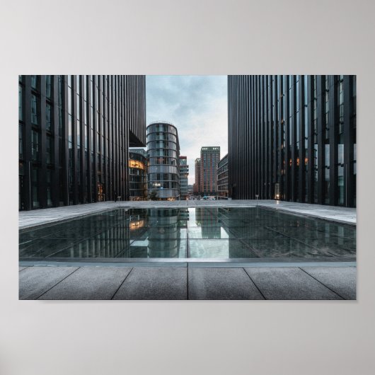 Dusseldorf Duitsland Poster (Voorkant)