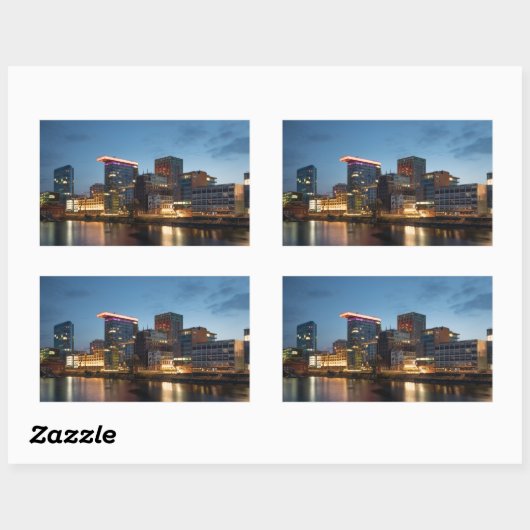 Dusseldorf Duitsland Rechthoekige Sticker (Vel)