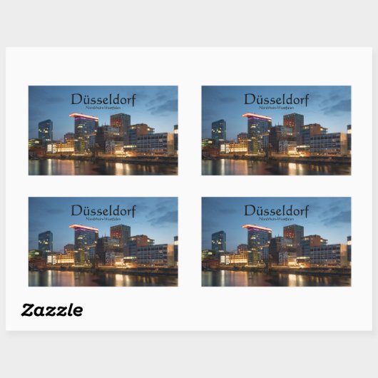 Dusseldorf Duitsland Rechthoekige Sticker (Vel)