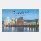 Dusseldorf Duitsland Rechthoekige Sticker (Voorkant)