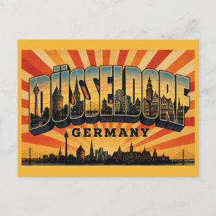 Düsseldorf Duitsland Rheinturm Briefkaart