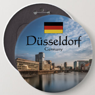 Dusseldorf Duitsland Ronde Button 6,0 Cm