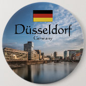 Dusseldorf Duitsland Ronde Button 6,0 Cm (Voorkant)