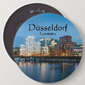 Dusseldorf Duitsland Ronde Button 6,0 Cm (Voorkant /achterkant)