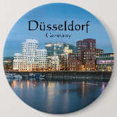 Dusseldorf Duitsland Ronde Button 6,0 Cm (Voorkant)