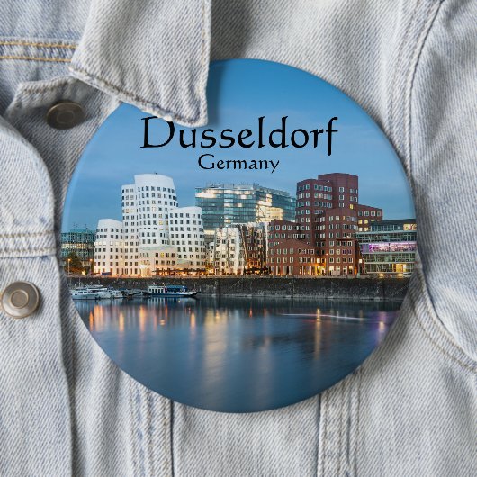 Dusseldorf Duitsland Ronde Button 6,0 Cm (In situ)