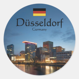 Dusseldorf Duitsland Ronde Sticker