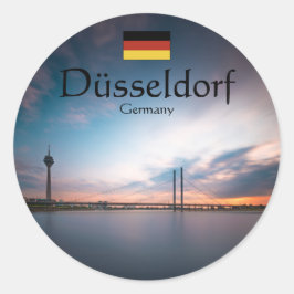 Dusseldorf Duitsland Ronde Sticker