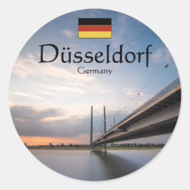 Dusseldorf Duitsland Ronde Sticker