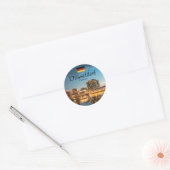 Dusseldorf Duitsland Ronde Sticker (Envelop)