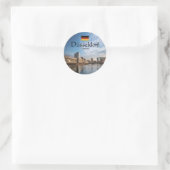 Dusseldorf Duitsland Ronde Sticker (Tas)