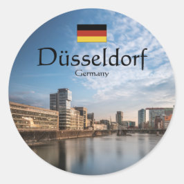 Dusseldorf Duitsland Ronde Sticker