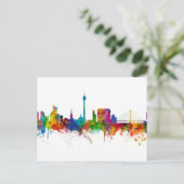 Düsseldorf Duitsland Skyline Briefkaart (Staand voorkant)