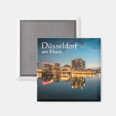 Düsseldorf Duitsland Souvenir Magneet (Voorkant / Achterkant)