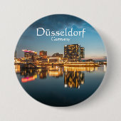 Düsseldorf Duitsland Souvenir Ronde Button 7,6 Cm (Voorkant)