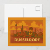 Düsseldorf Duitsland Stad Kunst Briefkaart (Voorkant / Achterkant)