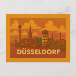 Düsseldorf Duitsland Stad Kunst Briefkaart