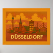 Düsseldorf Duitsland Stad Kunst Poster (Voorkant)