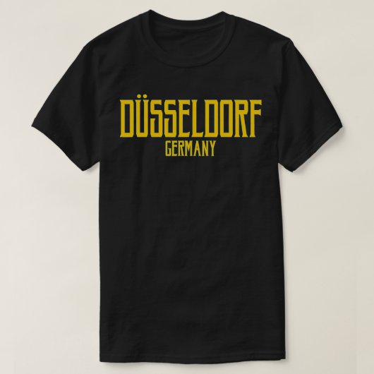 Dusseldorf Duitsland  Tet Amber Print T-shirt (Design voorkant)