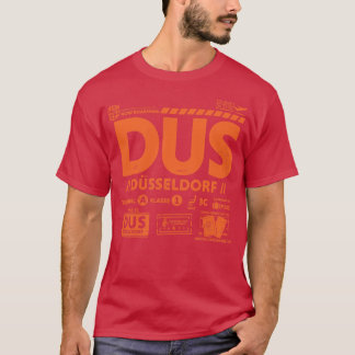  Düsseldorf DUS luchthavencode Reisdag Ret T-shirt