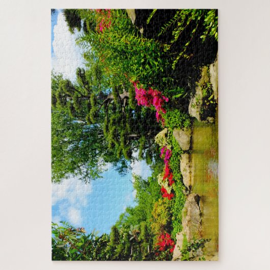 Düsseldorf Japanse tuinen. Legpuzzel (Verticaal)