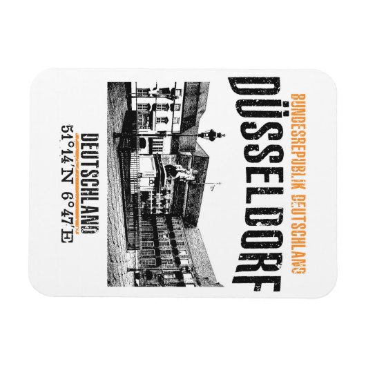 Düsseldorf Magneet (Horizontaal)