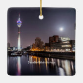 Dusseldorf, Media Harbour (geëtiketteerd), Keramisch Ornament (Achterkant)