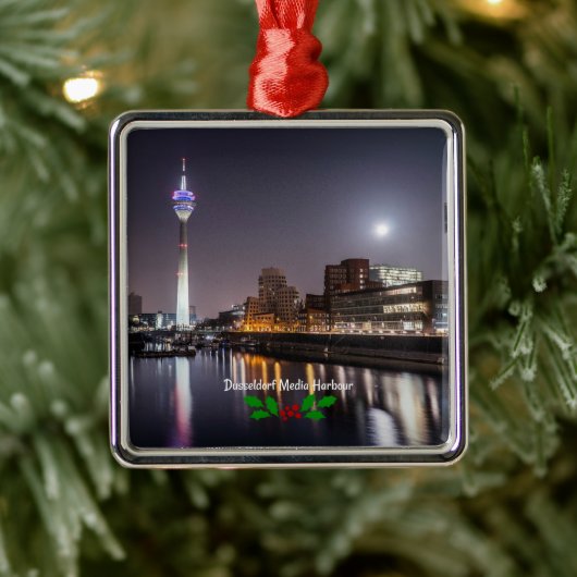 Dusseldorf, Media Harbour (geëtiketteerd), Metalen Ornament (Boom)