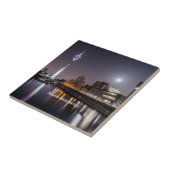 Dusseldorf, Media Harbour (geëtiketteerd) Tegeltje (Zijkant)
