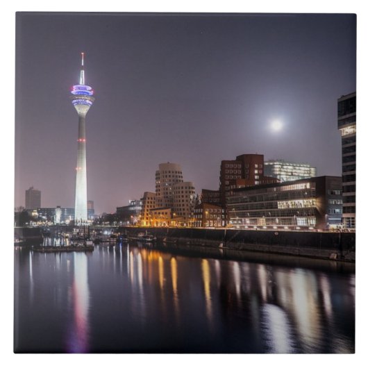 Dusseldorf, Media Harbour Tegeltje (Voorkant)