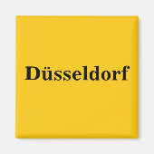 Düsseldorf Schild Gold - Gleb - Magnet (Voorkant)