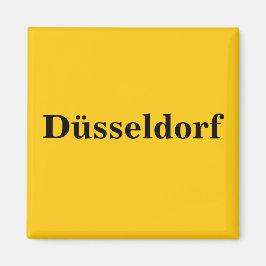 Düsseldorf Schild Gold - Gleb - Magnet