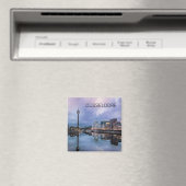 Dusseldorf Skyline Germany Holiday Sunset Souvenir Magneet (Insitu (Vaatwasser))