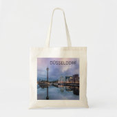 Dusseldorf Skyline Germany Holiday Sunset Souvenir Tote Bag (Voorkant)