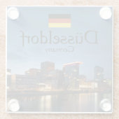 Dusseldorf Souvenir Glazen Onderzetter (Achterkant)
