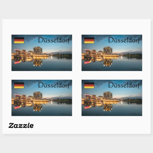Dusseldorf Souvenir Rechthoekige Sticker (Vel)