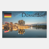 Dusseldorf Souvenir Rechthoekige Sticker (Voorkant)